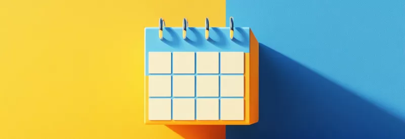 calendar pinned on a wall