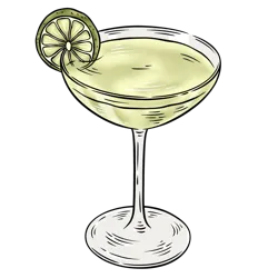 A gimlet sold through an Oklahoma Liquor License.