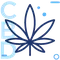 A blue CBD leaf encouraging legal CBD Payment Processing.