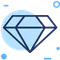 A diamond symbol, for high-value services, premium merchant accounts, and exclusive business perks.