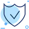 Shield with a checkmark for security, fraud prevention, and safe transactions.