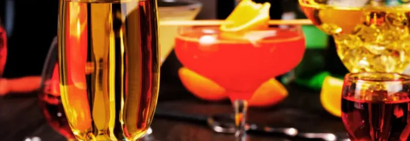Glasses of alcohol sold through a Georgia liquor license