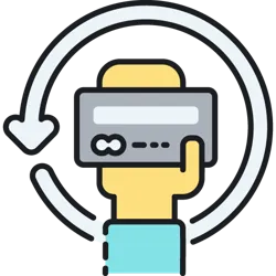 Hand holding credit card for a transaction needing chargeback prevention.