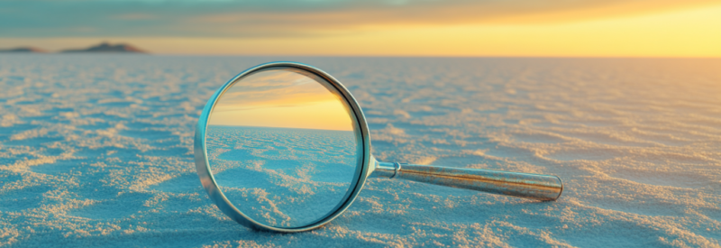 Magnifying glass unable to locate account