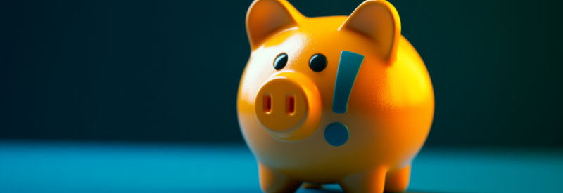 Piggy bank with R43 return error code