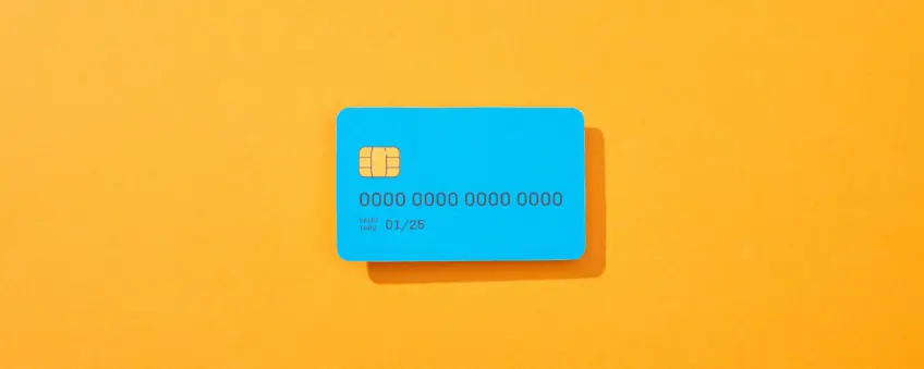 A credit card used in a credit card processing api.