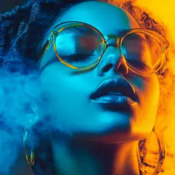 This woman wonders how to start a CBD business in Maine while enjoying a smoke. 