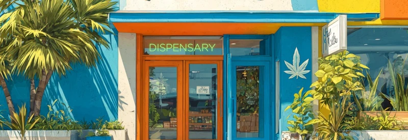 Dispensary store in California with CBD license