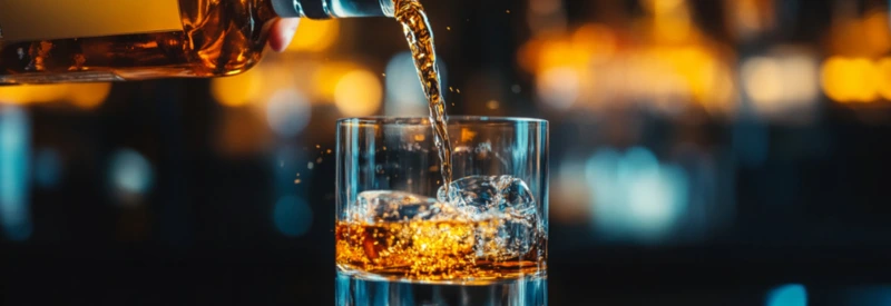 Bottless of alcohol sold through a liquor license in Ohio.