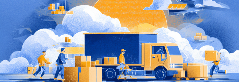 delivery workers loading their truck with shipments for a scaling dropshipping business